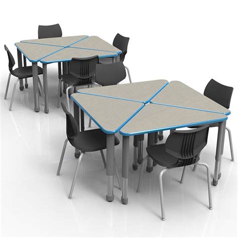 smith system classroom set 8 wing desk and 8 flavors chairs