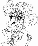 Coloring Pages Noir Catty Rock Roll Monster High Getcolorings Boo Printable Getdrawings sketch template