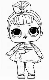 Lol Coloring Pages Dolls Baby Surprise Doll Poodle Dress sketch template