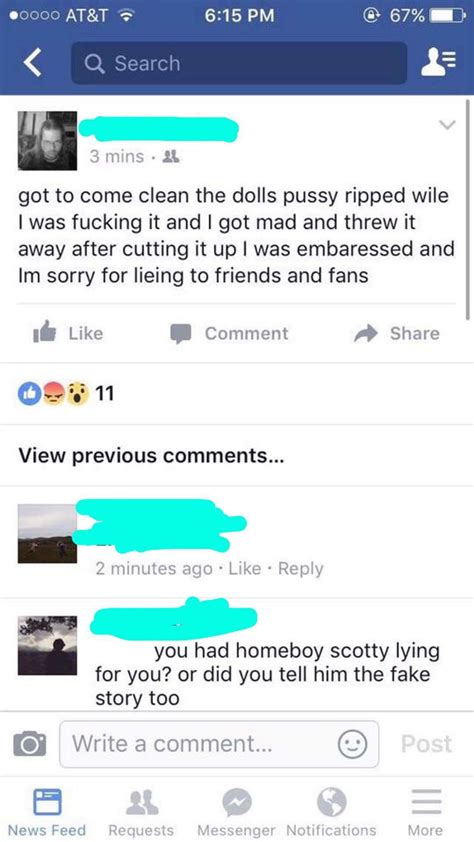 creep fails on social media after posting about stolen sex doll eww gallery ebaum s world