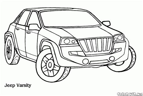 coloring page jeep varsati