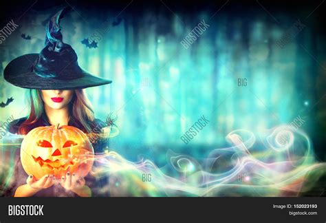 halloween witch magic image and photo free trial bigstock