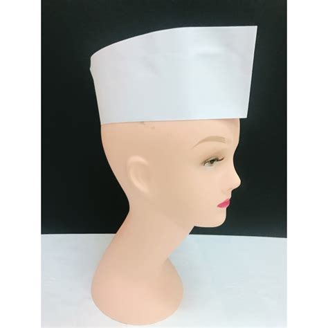paper chef hat white