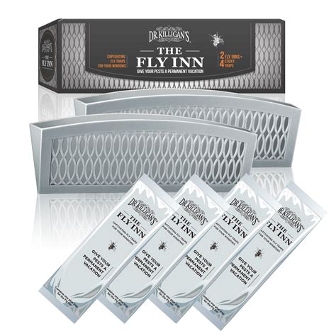 dr killigans  fly inn window fly traps sticky fly strip indoor insect trap catches