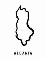 Albania sketch template