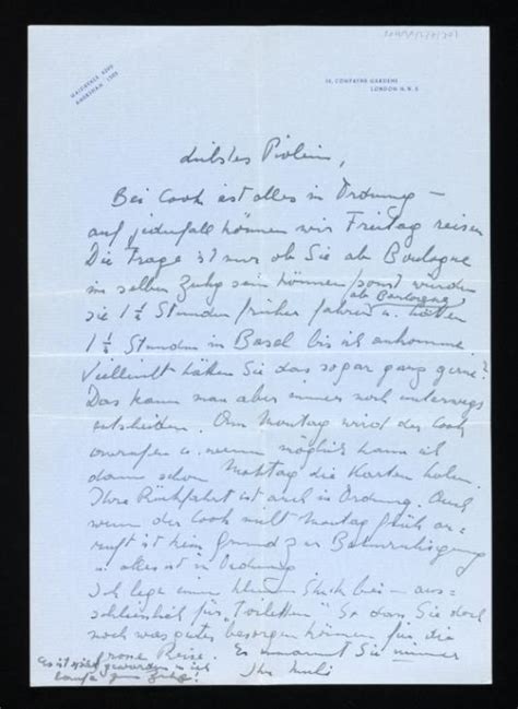 ‘letter to elias canetti recipient elias canetti 17 april 1951