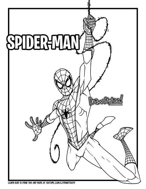 draw spider man   spider verse drawing tutorial draw