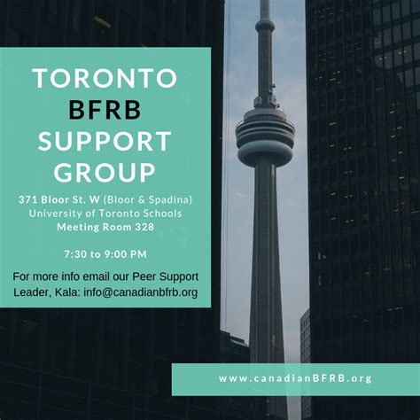 Toronto Support Group Meeting Canadian Bfrb Support Network