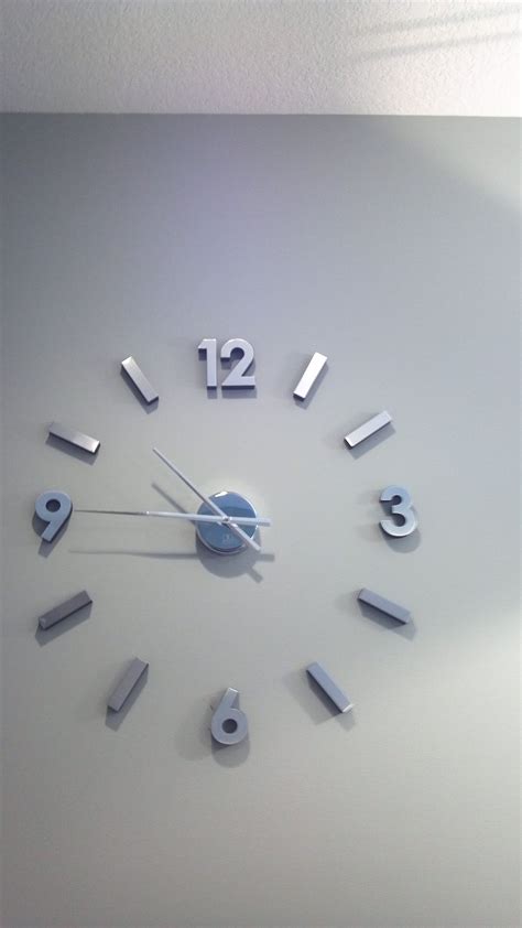 stainless steel wall clock foter