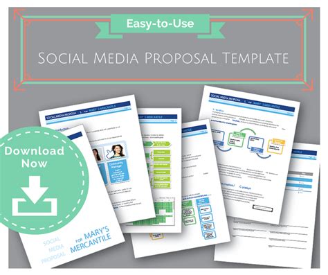 easy   social media proposal template  win  clients