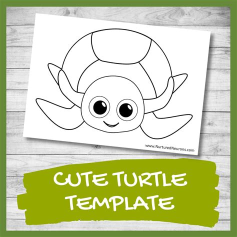 cute turtle template great  preschool crafts nurtured neurons