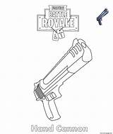 Fortnite Coloring Battle Royale Cannon Pages Hand Printable sketch template