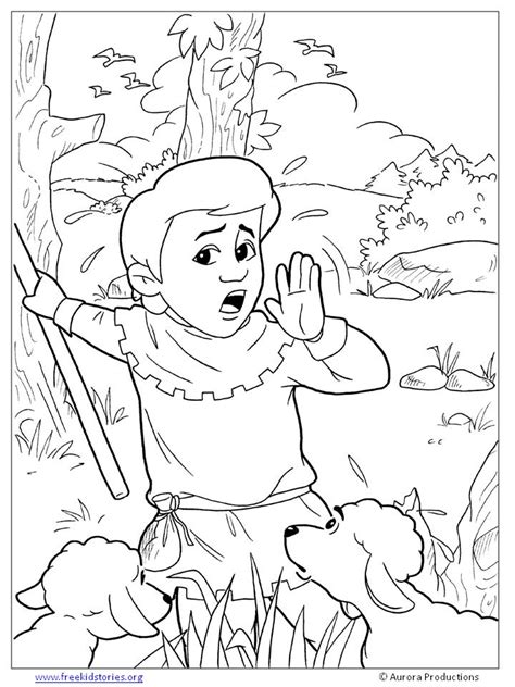 boy  cried wolf coloring pages  printable coloring