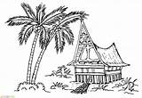 Adat Mewarnai Gambar Anak Marimewarnai Joglo Bali Warnai Kartun Belum Jawa Animasi Berwarna Hbs sketch template