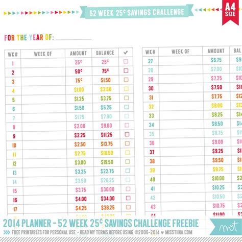 savings challenge simple month tabs planner page printables