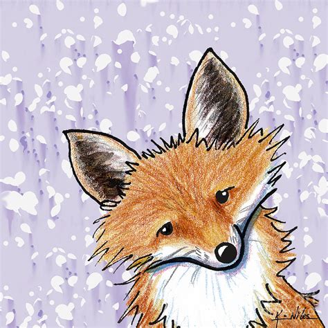 abstract fox drawing img dahlia
