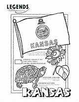 Coloring Pages State Kansas Brutus Symbols Michigan Texas Buckeye University Flower Florida Ohio Bird Color Mississippi Printable Flages Getcolorings Getdrawings sketch template