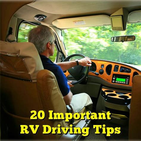 important rv driving tips