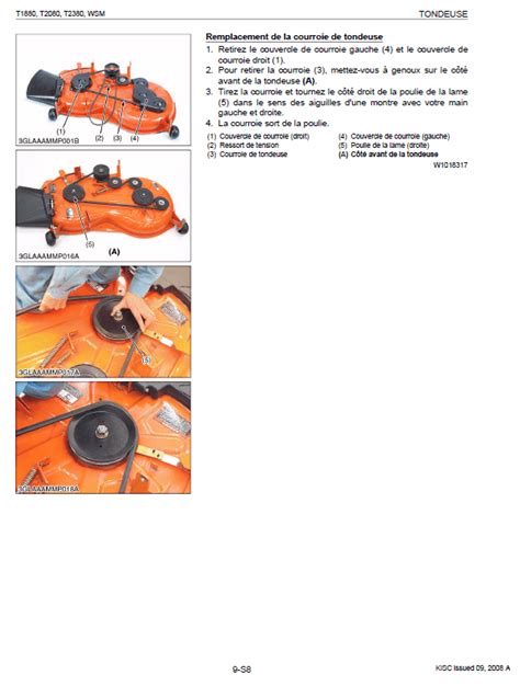 kubota    tractor mower workshop repair manual