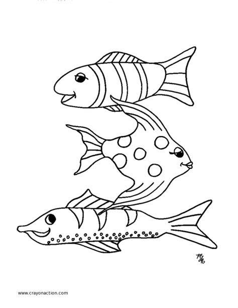 rainbow fish pictures coloring home