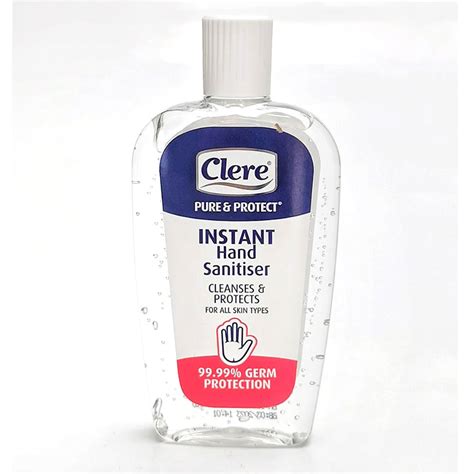 clere instant hand sanitiser ml bottles   wave