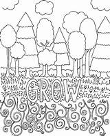 Coloring Pages Science Middle School Book Adults Colouring Kids Adult Printable Nature Sheets Vintage Color Stress Tree Drawing Life Garden sketch template