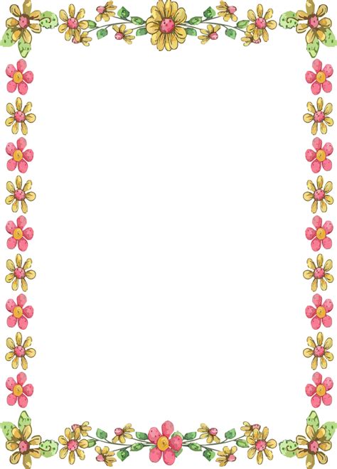 printable frames  borders clipart  clipart  floral