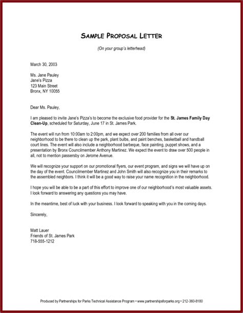 sample proposal letter  funding  bookkeeping services speaking