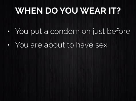 why you wear a condom by nicholas dimasi