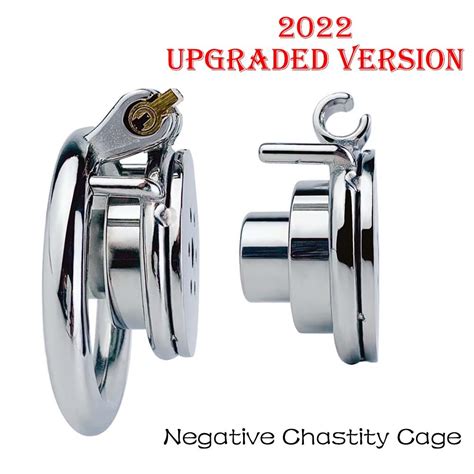upgrade inverted plugged cylinder chastity cage with bondage belt