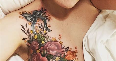Pictures Of Beautiful Floral Mastectomy Tattoo Popsugar Beauty
