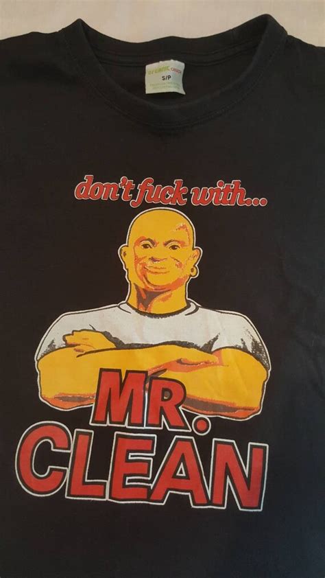 80s Mr Clean T Shirt Dont Fuck With Mr Clean Halloween Etsy