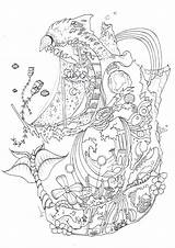 Coloring Moving Pages Spirited Away Howl Castle Getcolorings Odd Getdrawings sketch template
