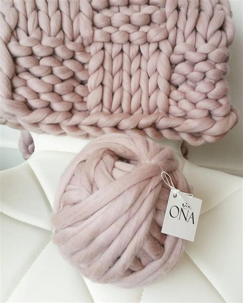 super bulky dusty pink chunky jumbo yarn  xxl wool giant merino