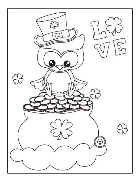 printable coloring pages st patricks day