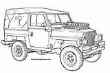 Landrover Lightweight Discovery Defender Jaguar Rovers Bastelt Uitprinten Downloaden sketch template