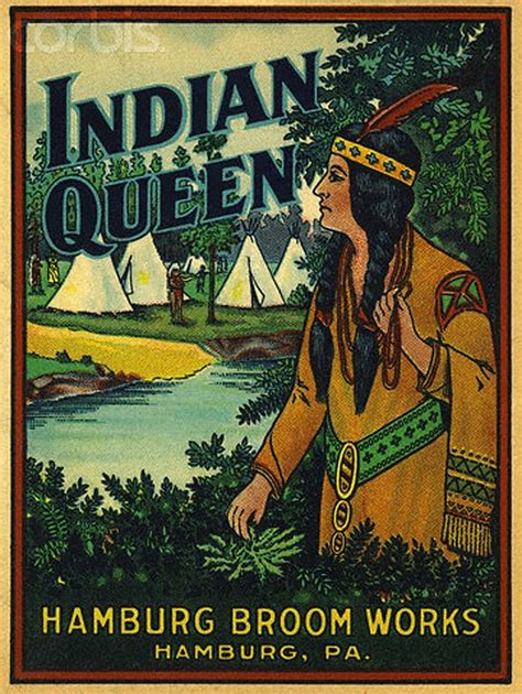 vintage indian queen princess maiden advertising peachridge glass