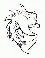 Coloring Monster Scary Pages Fish Cat Cliparts Scared Cartoon Library Clipart Popular Line sketch template