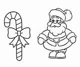 Candy Cane Pages Santa Coloring Christmas Printable Sheets Peppermint Template Cool2bkids Kids sketch template