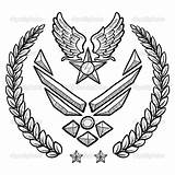 Force Air Insignia Military Drawing Coloring Pages Symbol Vector Printable Stock Tattoo Army Marine Corps Colouring Getdrawings Uniform Illustration Lhfgraphics sketch template