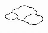 Colorare Nuvola Bambini Nuvole Nuvoletta Disegni Immagine Cielo sketch template