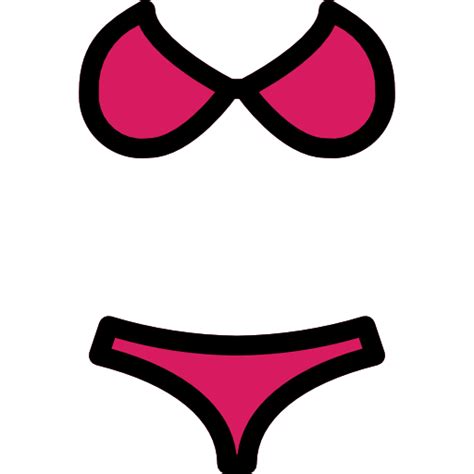 bikini free holidays icons