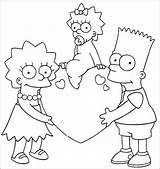 Simpsons Desenho Colorindo Bart sketch template