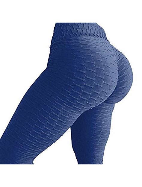 seasum womens high waist yoga pants scrunched booty leggings workout