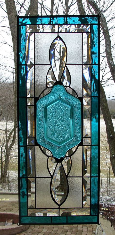 Image Result For Stained Glass Transom Turquoise Stained Glass Panels
