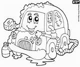 Wash Car Coloring Pages Printable Little Oncoloring sketch template