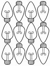 Christmas Coloring Lights Light Bulb Pages Printable Bulbs Drawing Tree Color Sheets Line Getdrawings Traffic Gumdrop Holiday Crayola Print Pencil sketch template