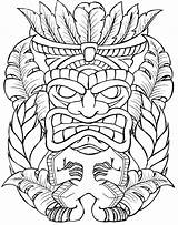 Tiki Pages Metacharis Hawaiian Masks Primitivo Totem Aztecas Tribales Faces Tattoosanddmore sketch template