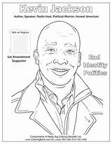 Politics Coloring Designlooter Speaker Political Amer Honest Host Warrior Kevin Jackson Radio Author sketch template
