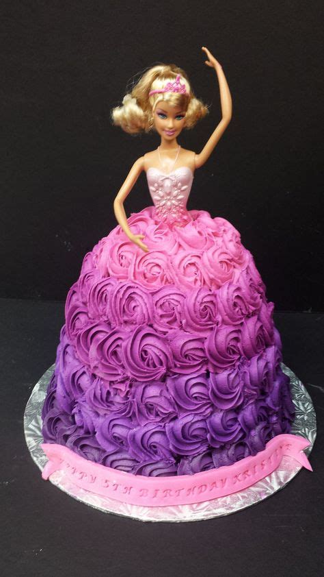 pin  jessica louise  cakes  party stuff barbie birthday cake